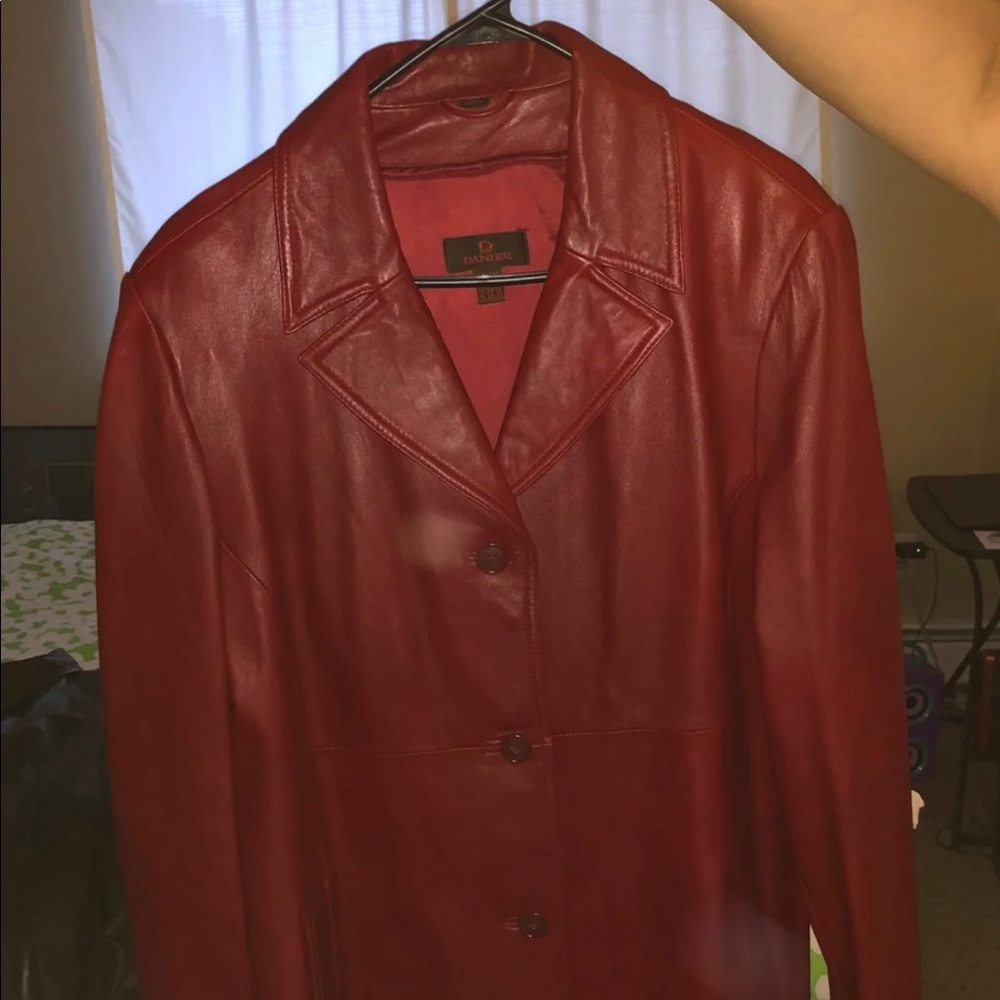 Faux leather jacket